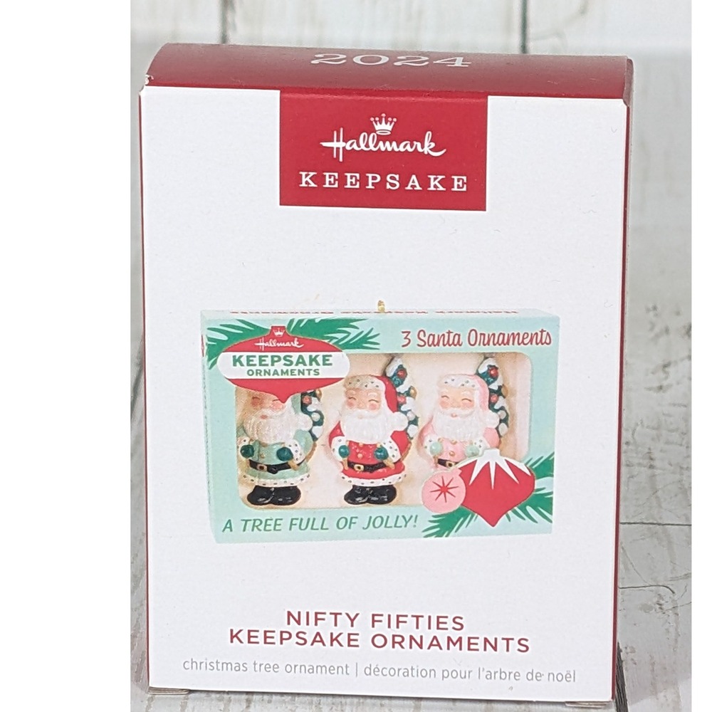 2024 Hallmark Nifty‎ Fifties Ornament Vintage Santa